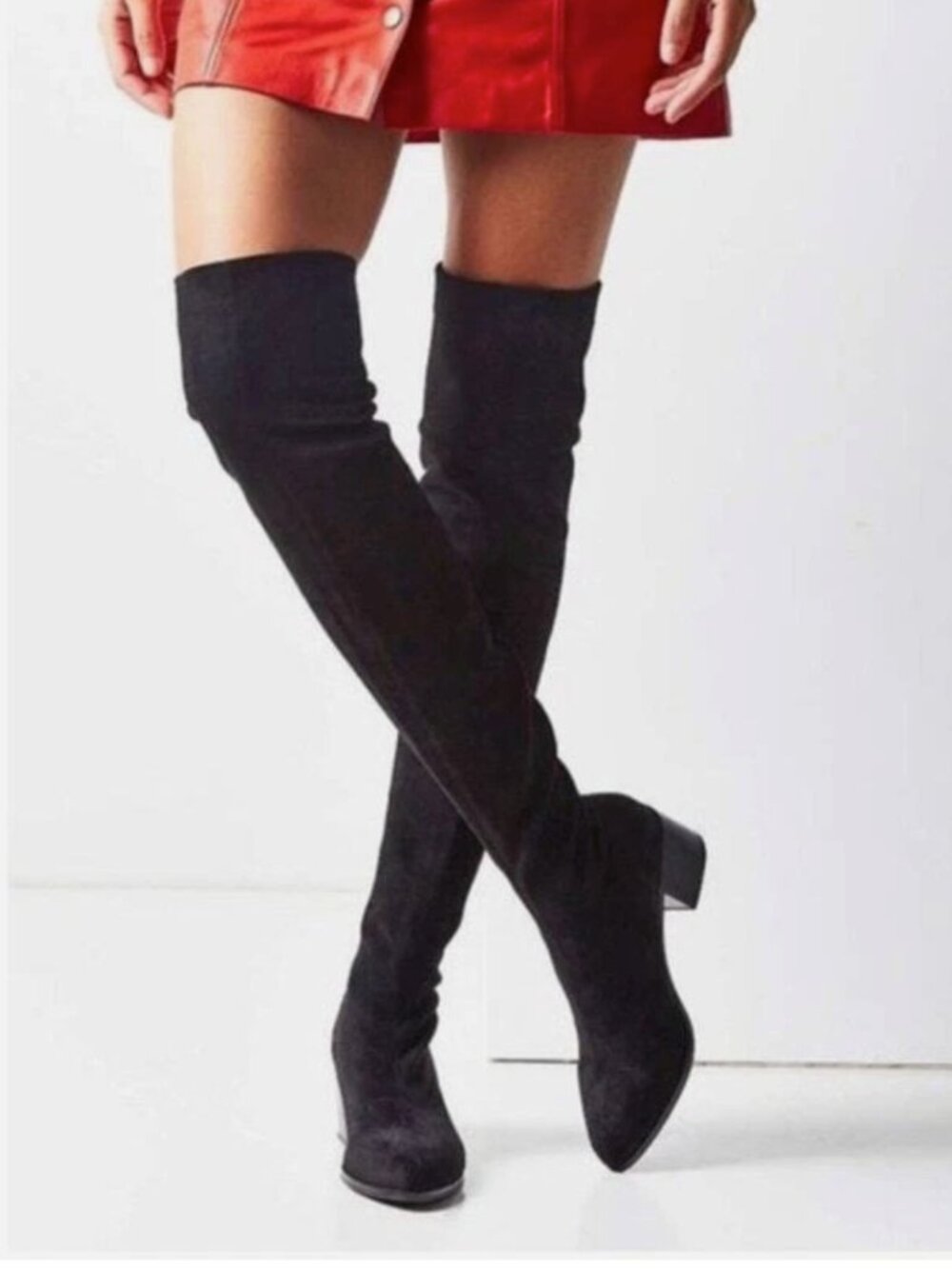 Sol Sana Aden Over the Knee Boots in Black